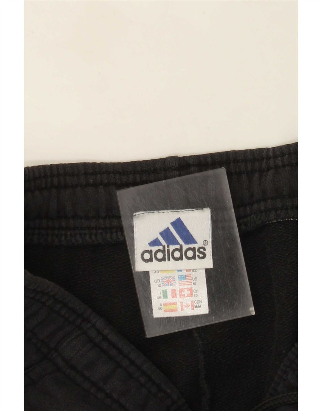 Adidas Træningsdragtsbukser til kvinder UK 12 Medium Sort Bomuld