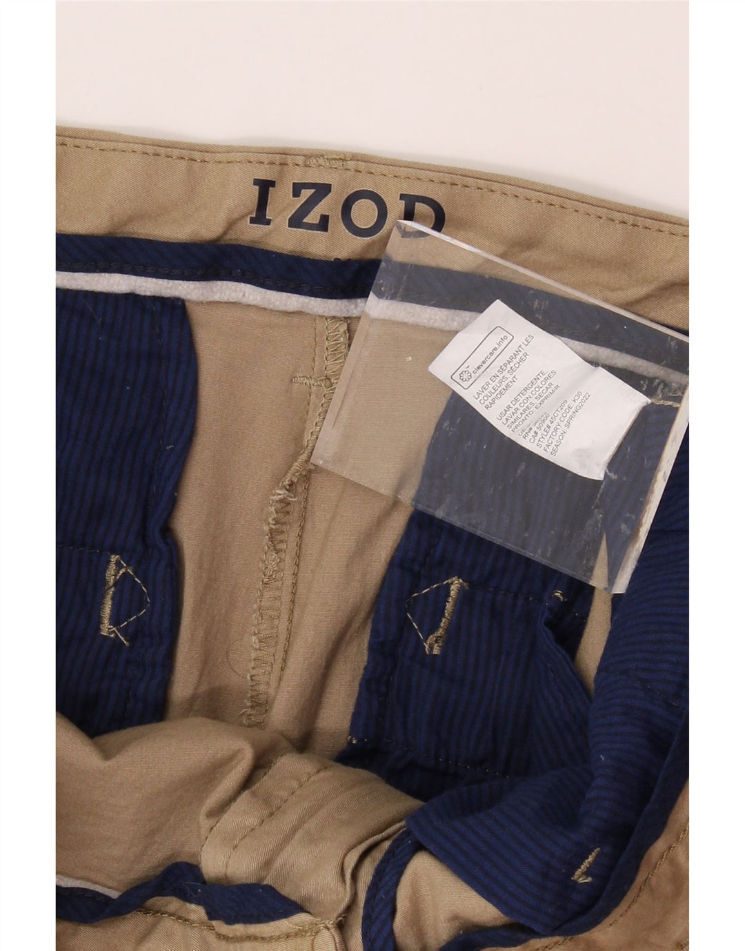 IZOD Mens Chino Shorts W36 Large Beige Cotton Vintage Izod and Second-Hand Izod from Messina Hembry 