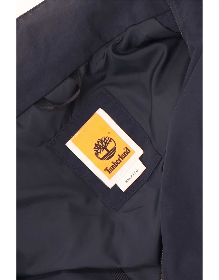 Timberland Herre Hooded Bomber Jacket UK 44 2XL Navy Blue