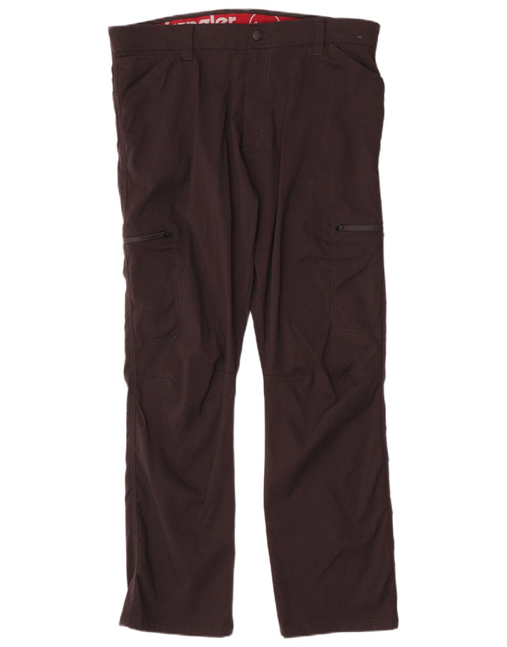 WRANGLER Straight Cargo Bukser til mænd W36 L30 Sort Nylon