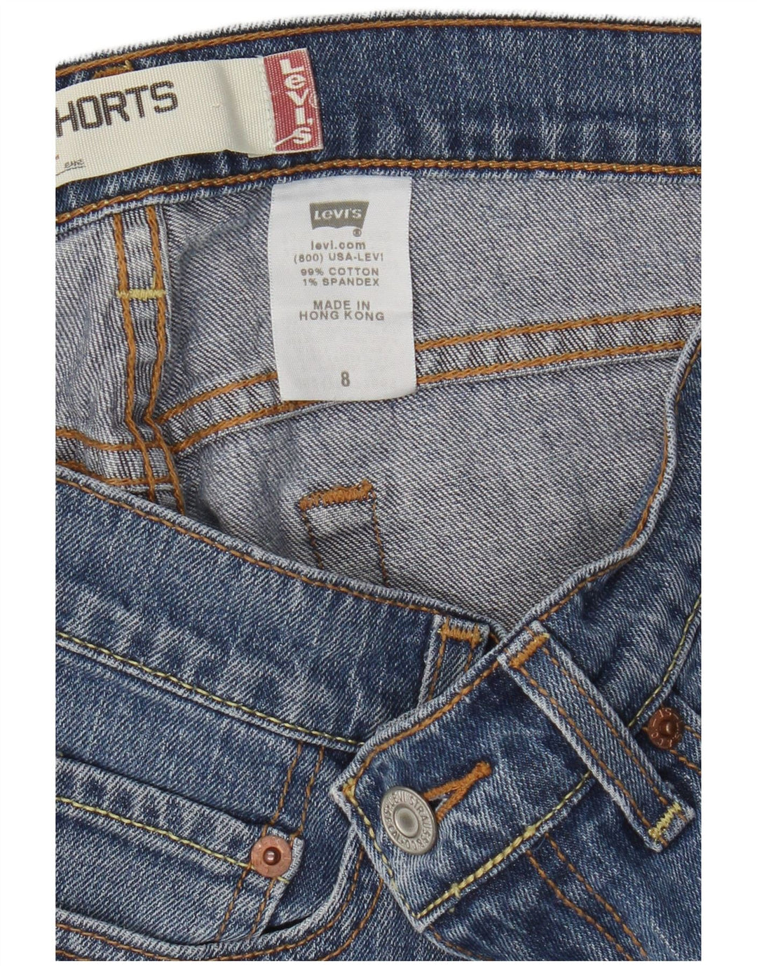 Levi's Womens 515 denimshorts US 8 Medium W30 Blue Cotton