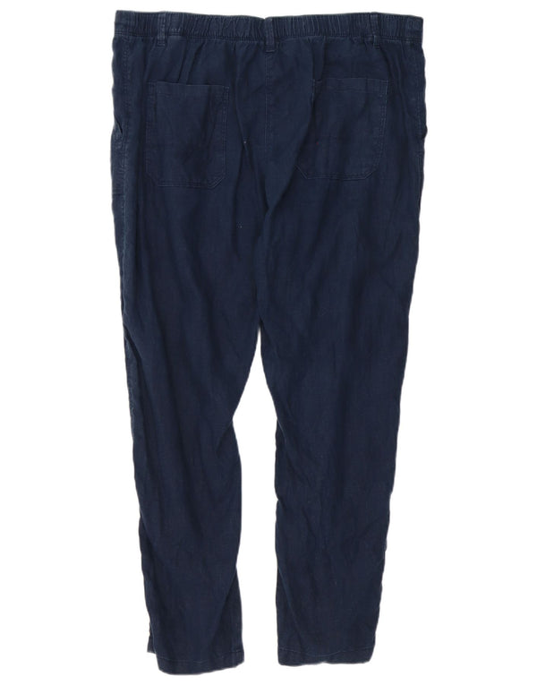 Marks & Spencer Dame Slim Chino Bukser UK 16 Large W38 L27 Navy Blue