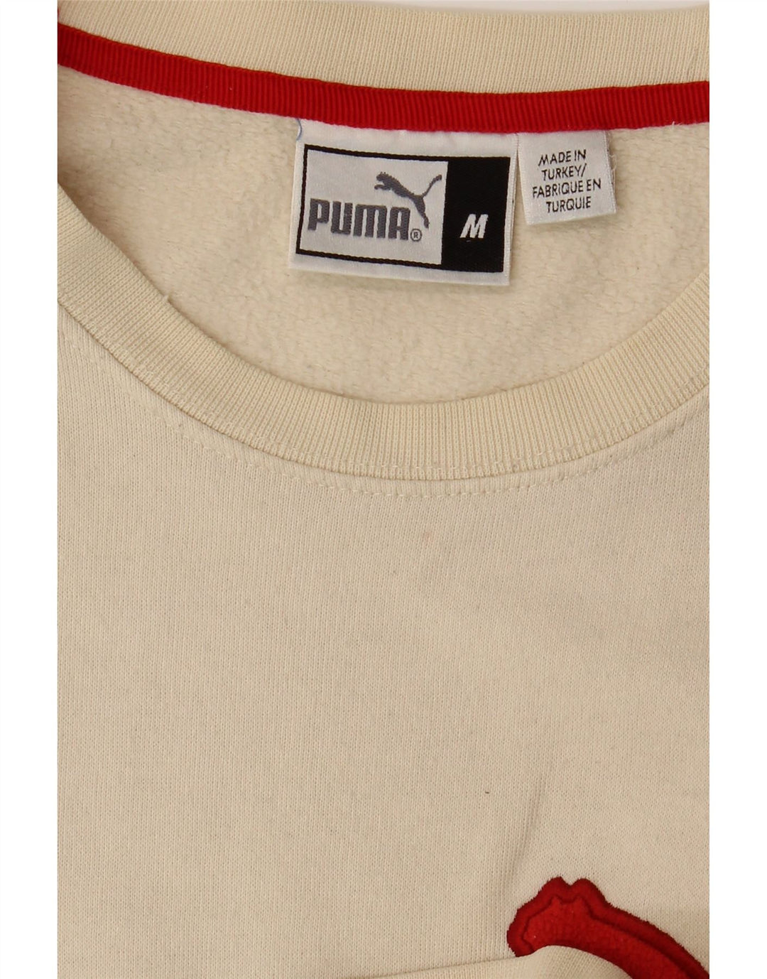 PUMA grafisk sweatshirt til mænd Medium Off White