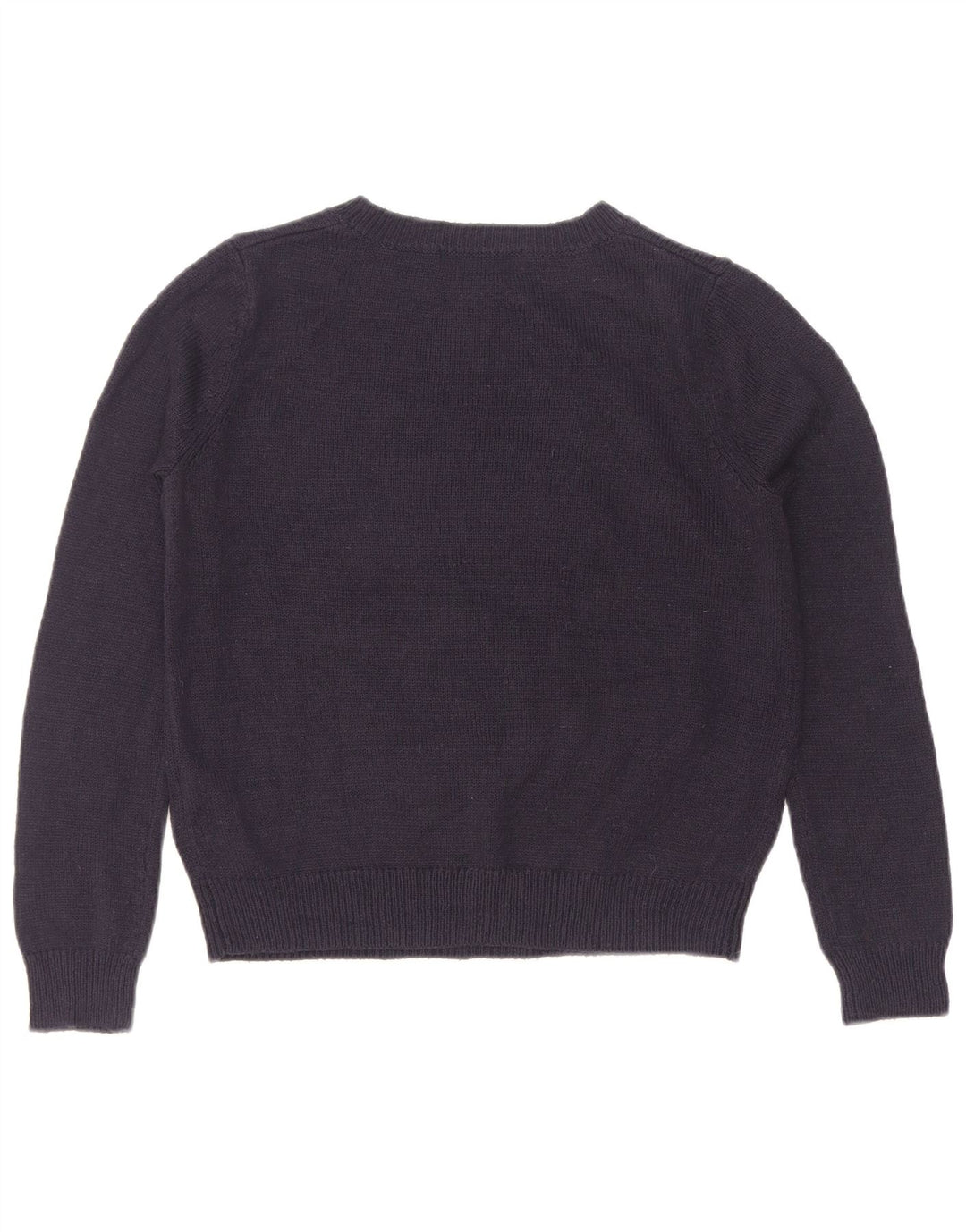 Marks & Spencer Dame Boat Neck Jumper Sweater UK 12 Medium Navy Blue Chri