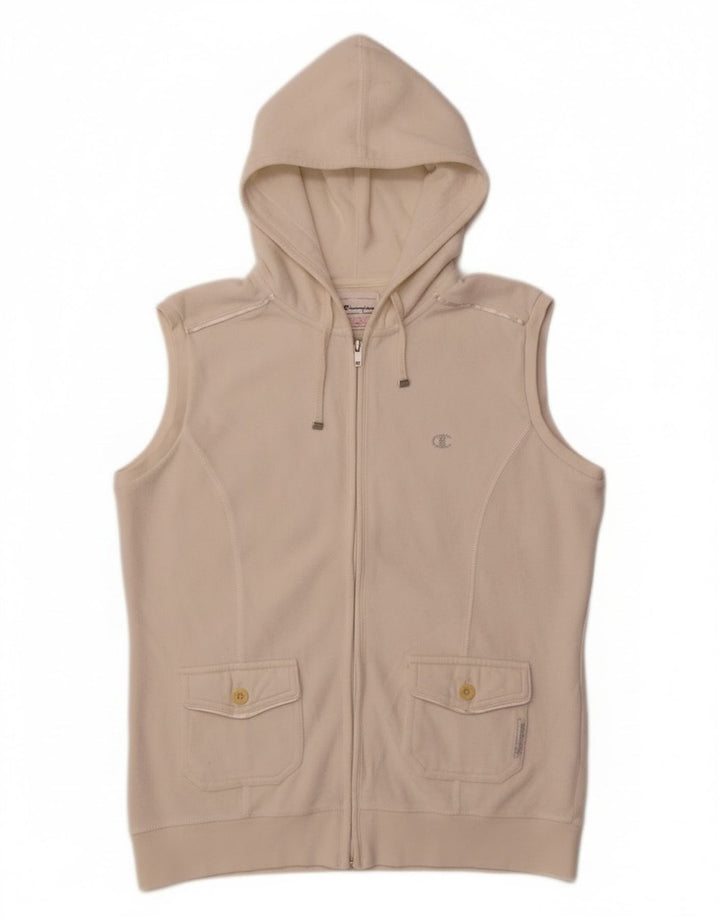 Champion Womens Heritage Fit Hættetrøje med lynlås UK 14 Medium White