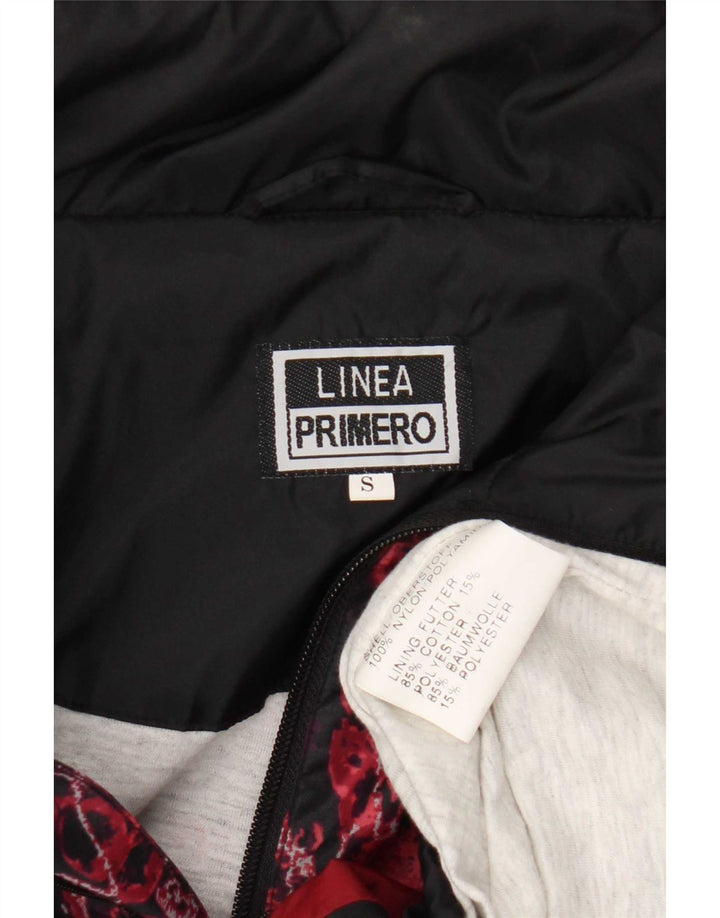 Linea Primero Herre abstrakt mønster Loose Fit regnjakke UK 36 Small Black