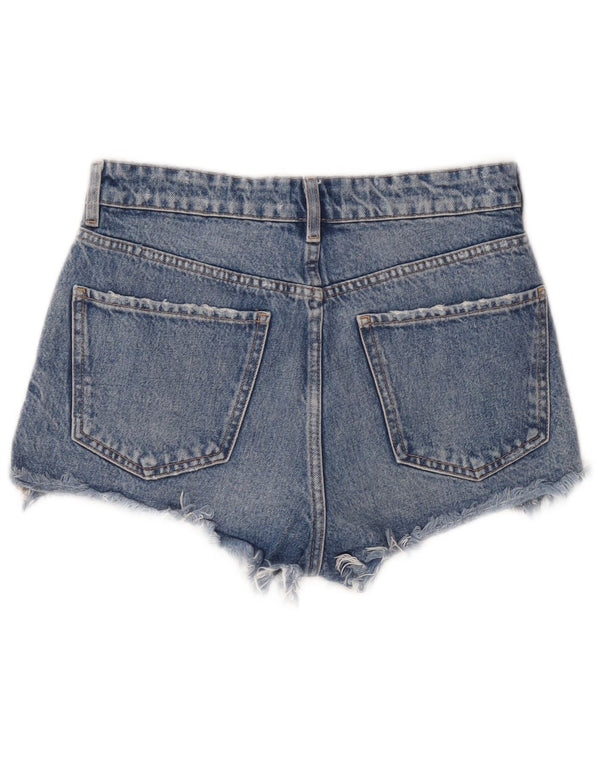 Zara Womens Denim Shorts EU 36 XS W26  Blue
