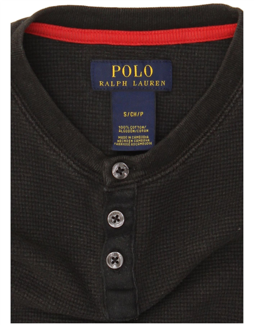Polo Ralph Lauren Herre T-shirt Top Lille sort bomuld