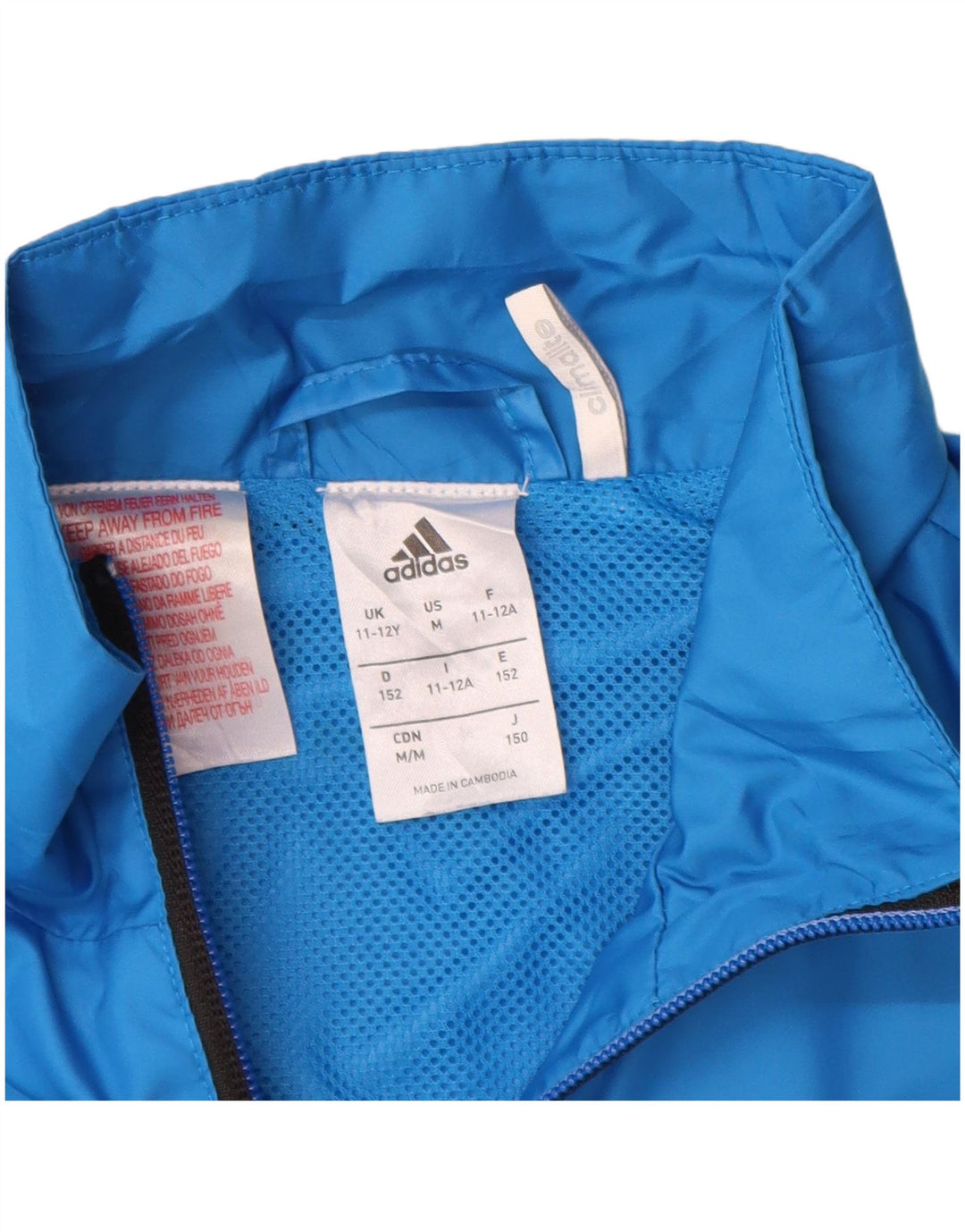 Adidas drenge MESSI grafisk træningsdragt topjakke 11-12 år blå farveblok