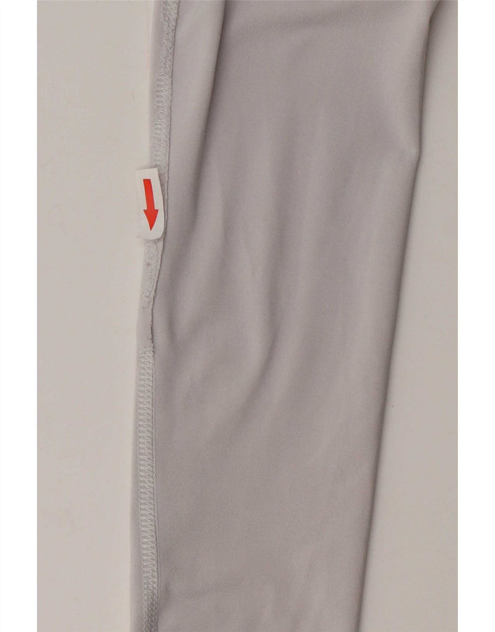 Adidas Dame Compression Top Langærmet UK 14 Medium Grey Flecked