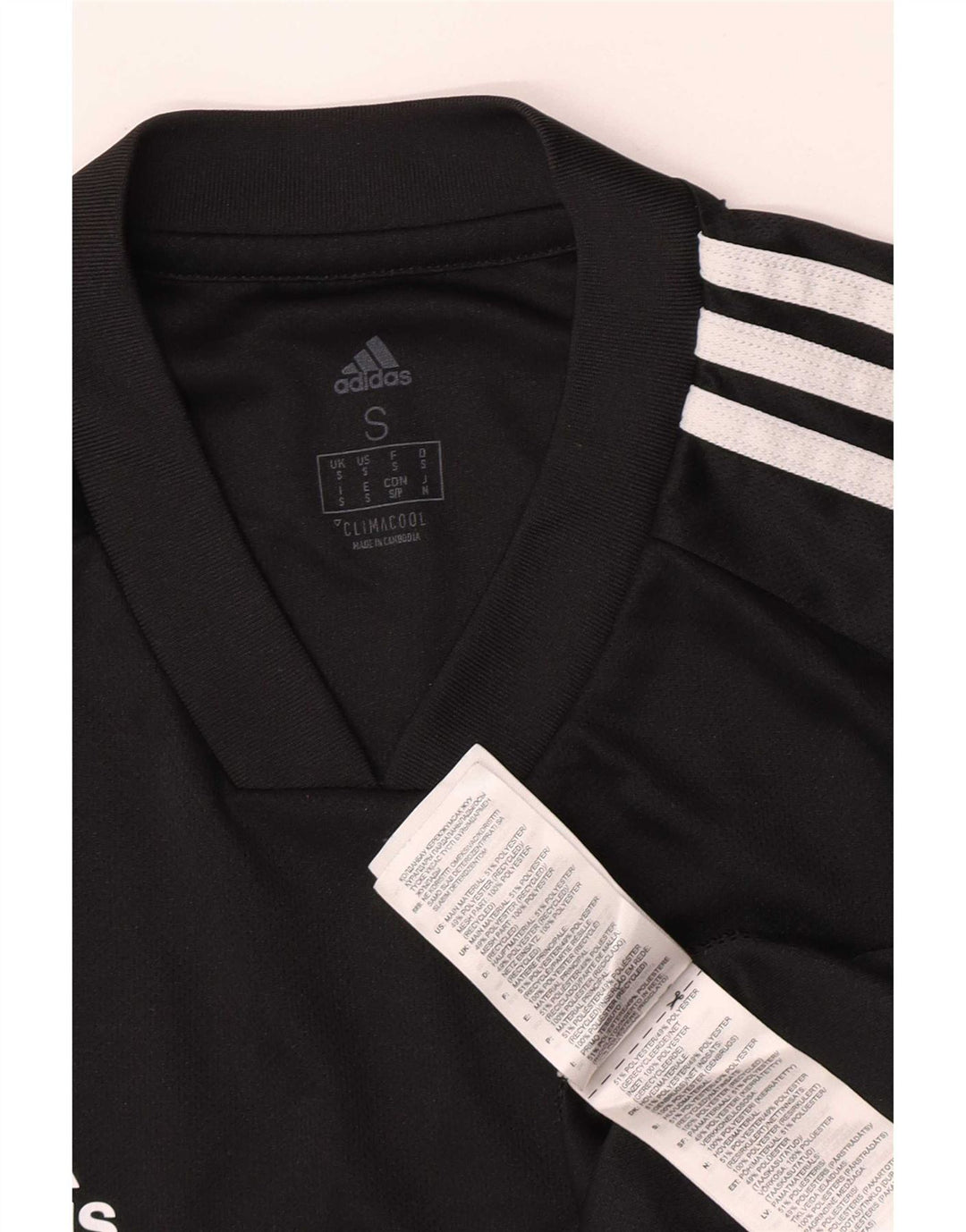 Adidas Herre Climacool T-Shirt Top Lille Sort Polyester