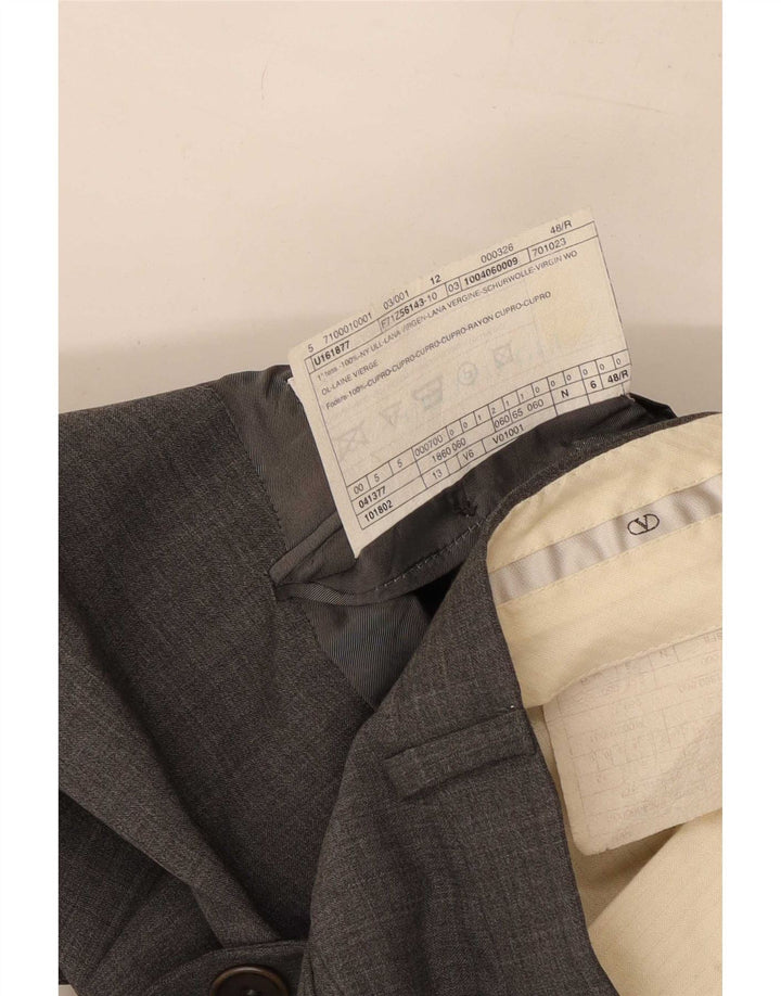 Valentino Herre 3-knap 2-delt jakkesæt IT 48 Medium W30 L31 Grå Uld