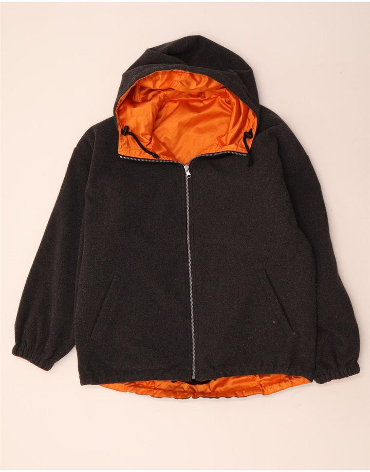 Vintage Vendbar Skijakke med Hætte til drenge 15-16 år Orange Nylon