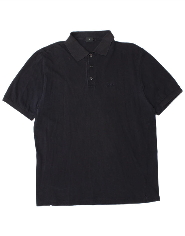 Hugo Boss herre poloshirt Stor marineblå bomuld