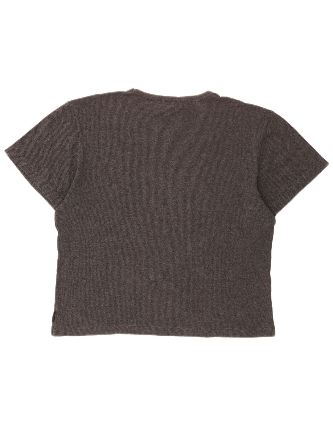 CALVIN KLEIN Dame Oversized T-Shirt Top UK 14 Medium Grå Bomuld