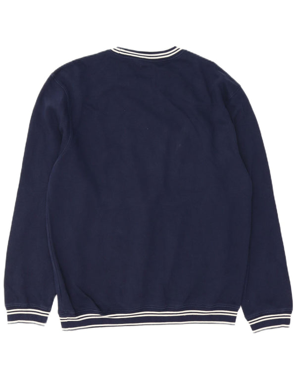 Gap Herre grafisk sweatshirt jumper lille marineblå bomuld