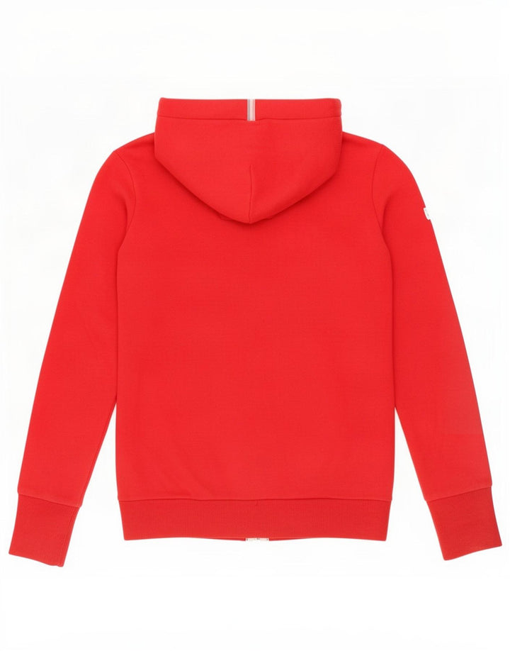 Superdry hættetrøje til kvinder med lynlås UK 10 Lille rød polyester