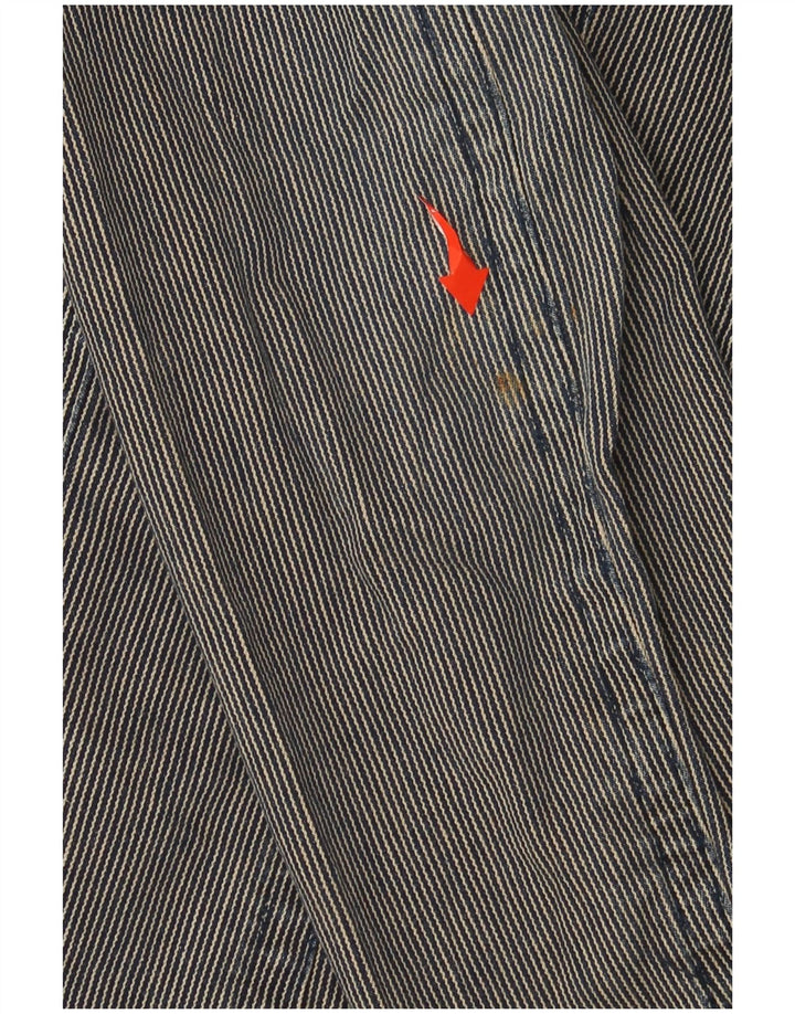 EDDIE BAUER Dame 2-knaps blazerjakke UK 12 Medium Grey Pinstripe