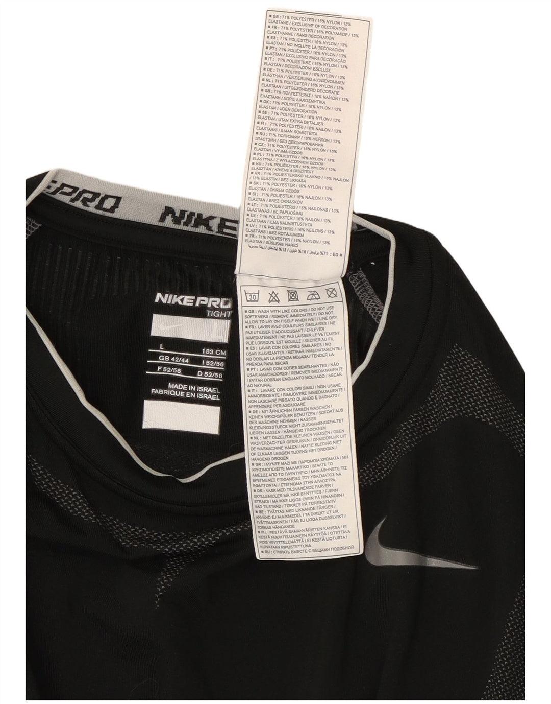 Nike Herre T-shirt Top Stor Sort Colourblock Polyester