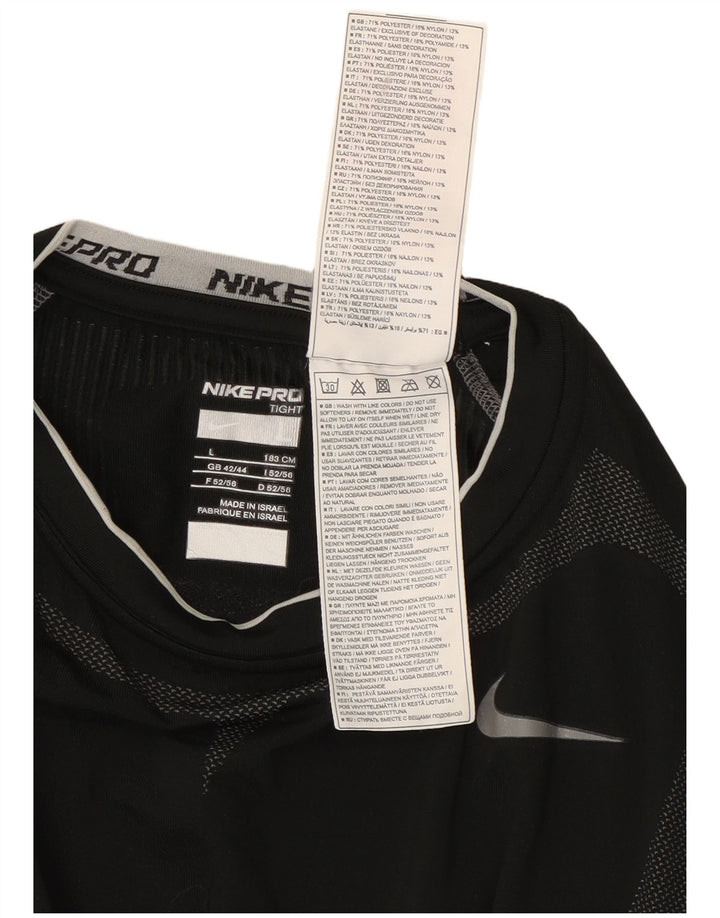 Nike Herre T-shirt Top Stor Sort Colourblock Polyester