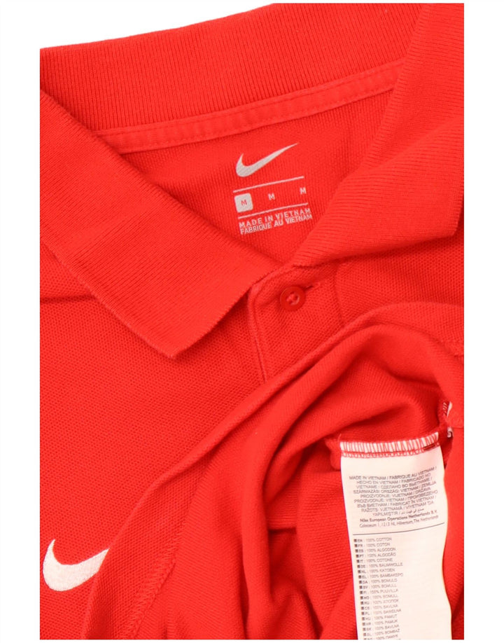 NIKE Poloshirt til mænd Medium rød bomuld