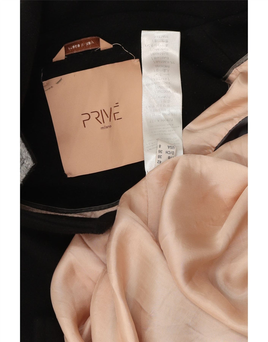 Prive Womens Open Oversized Overfrakke IT 42 Medium Black