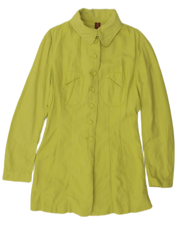 Vintage overfrakke til kvinder UK 14 Large Green