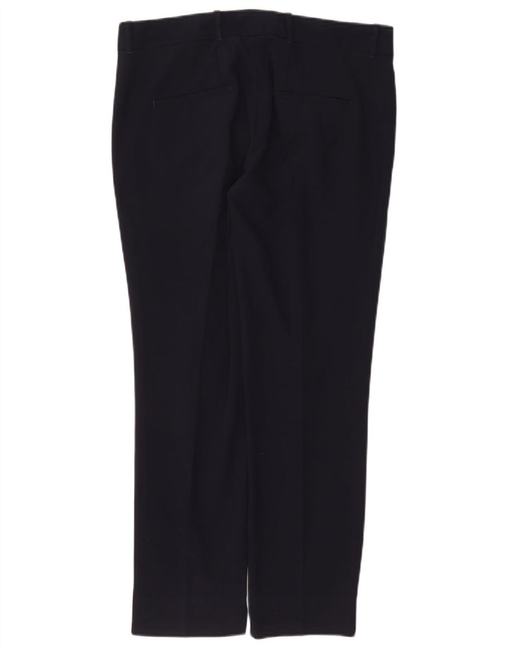 Zara Dame Slim Suit Bukser Medium W28 L26 Navy Blue Polyester