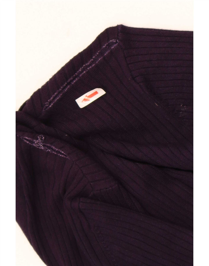 Zara Dame Cardigan Sweater UK 12 Medium Purple