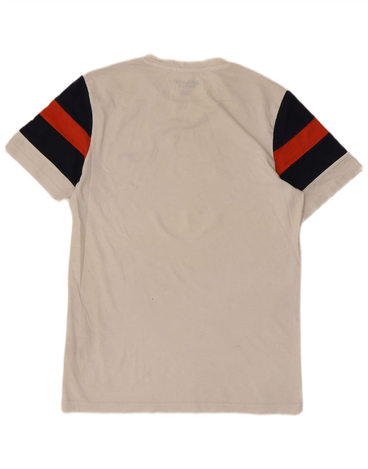Jack & Jones Herre T-shirt Top Lille hvid Colourblock Bomuld