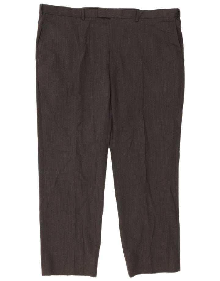 Marks & Spencer Herre Regular Fit Suit Bukser W44 L31 Grå uld
