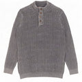Joe Browns Herre Button Neck Jumper Sweater 2XL Grå Bomuld
