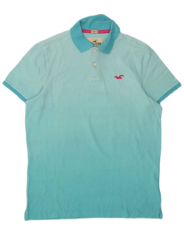 Hollister herre poloshirt XL blå bomuld