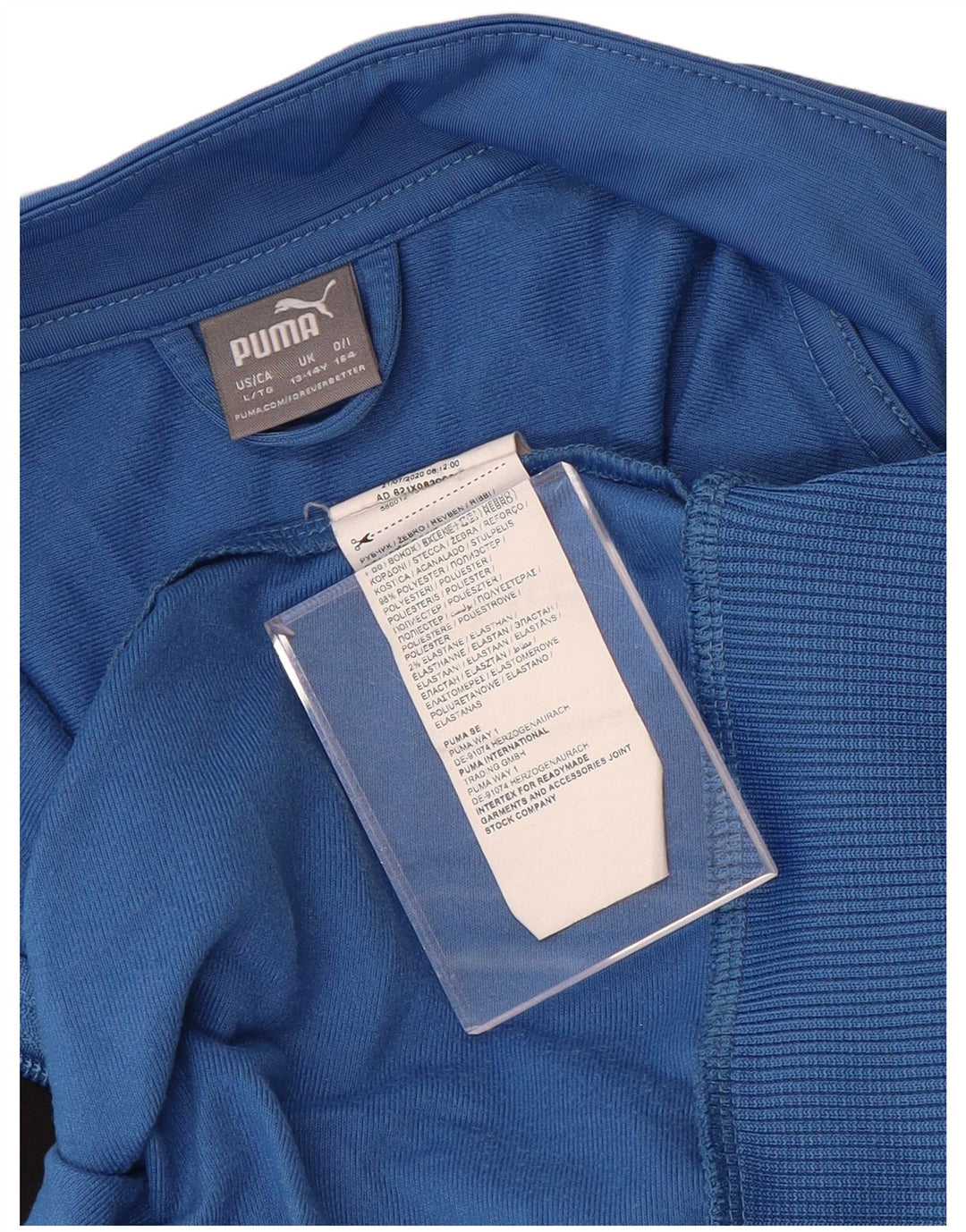 Puma Træningsdragt Topjakke til drenge 13-14 år Blå Colourblock Polyester