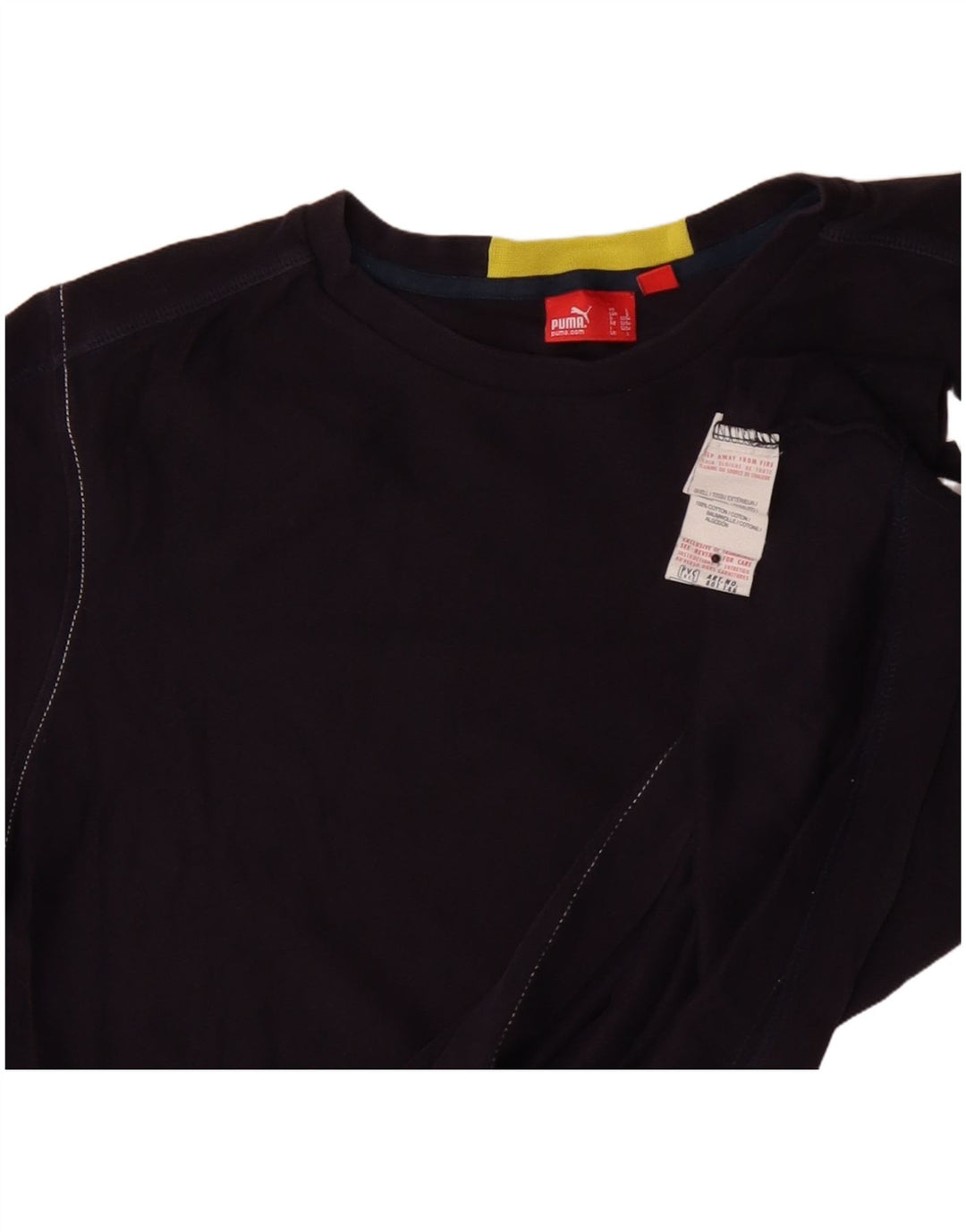 Puma Herre grafisk T-shirt Top Stor Marineblå Colourblock Bomuld