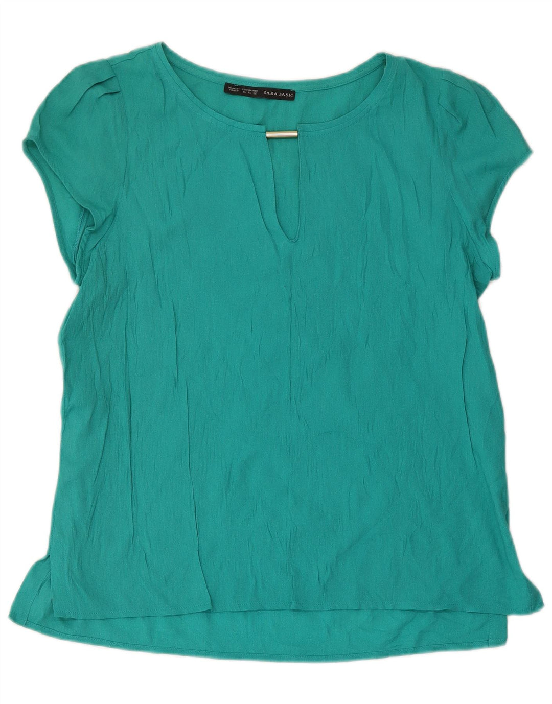 Zara Dame Bluse Top UK 18 XL Turkis