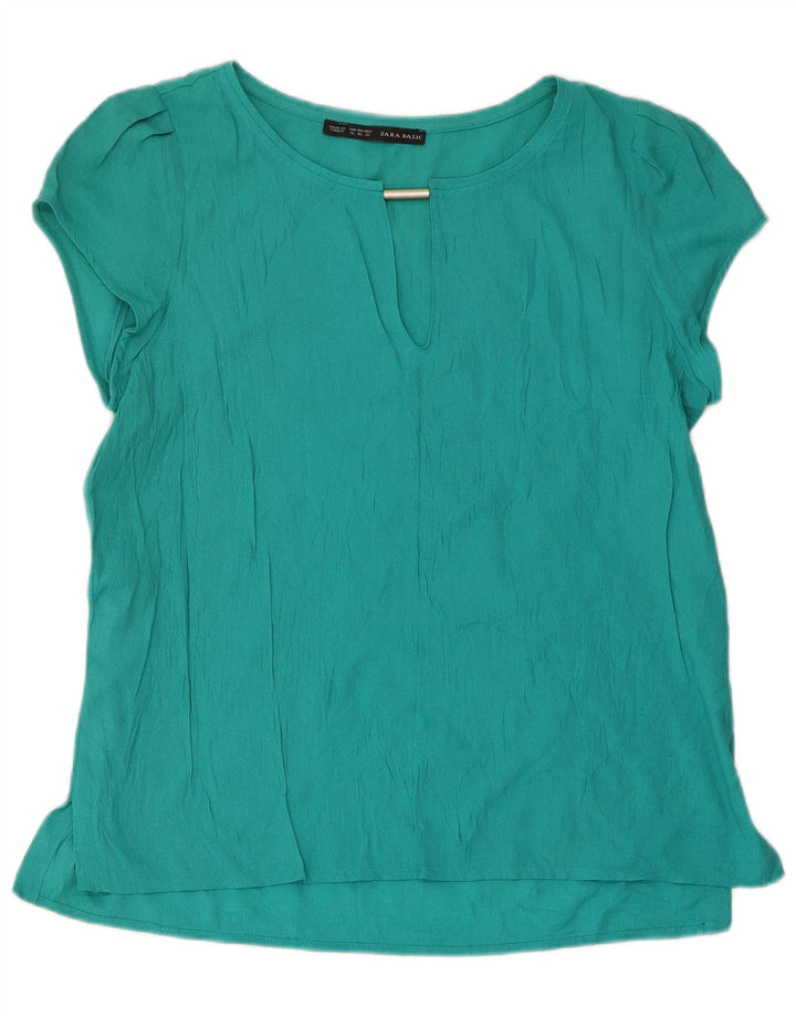 Zara Dame Bluse Top UK 18 XL Turkis