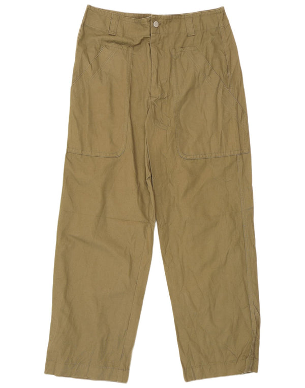 Zara Herre Lige Casual Bukser EU 40 Medium W31 L30 Khaki Bomuld