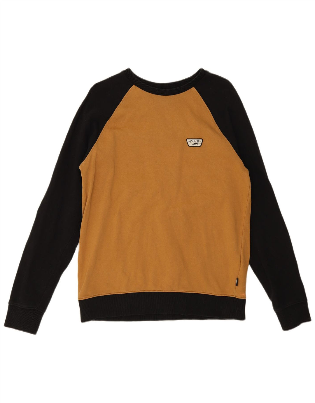 Vans Herre Sweatshirt Jumper Medium Brun Colourblock Bomuld