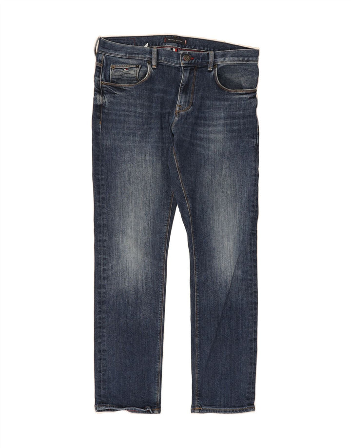 TOMMY HILFIGER Womens Denton Straight Jeans W32 L30 Blue Cotton Vintage Tommy Hilfiger and Second-Hand Tommy Hilfiger from Messina Hembry 