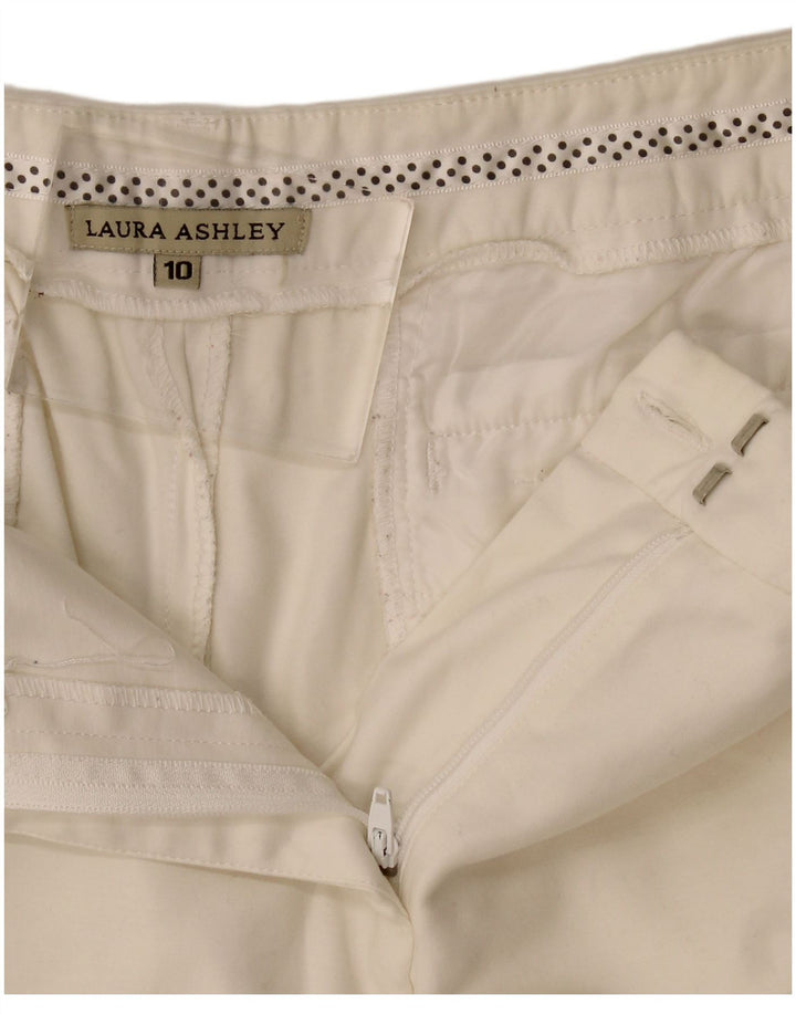 Laura Ashley Bermuda Shorts til kvinder US 10 Large W32 White Bomuld