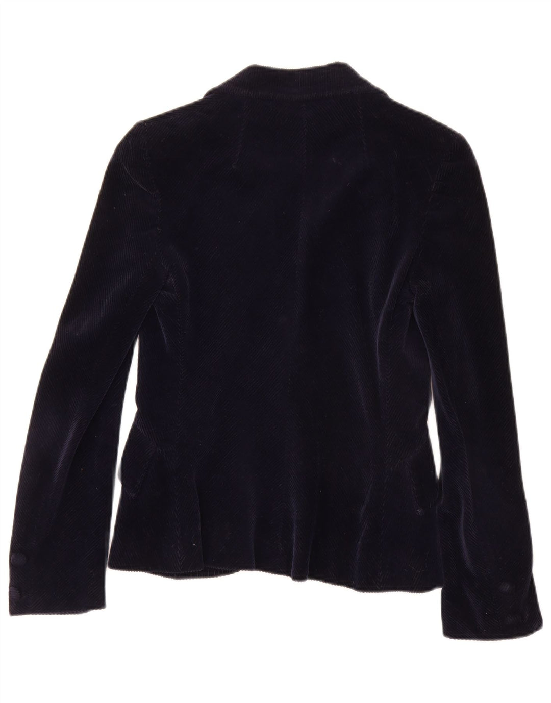 PIERRE D'ALBY Damefløjl 2-delt nederdelsæt UK 10 Small W24 Marineblå