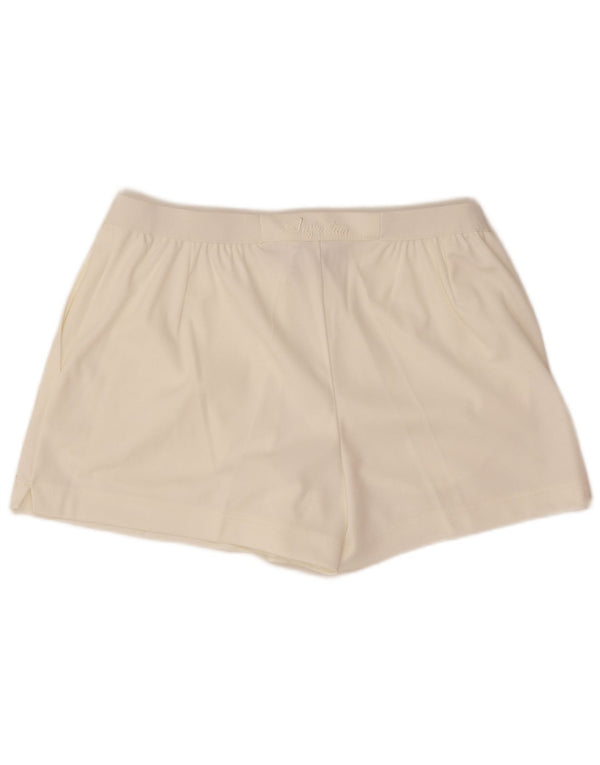 AUSTRALIAN L'ALPINA Chino Shorts til kvinder IT 52 2XL W30 Hvid polyester