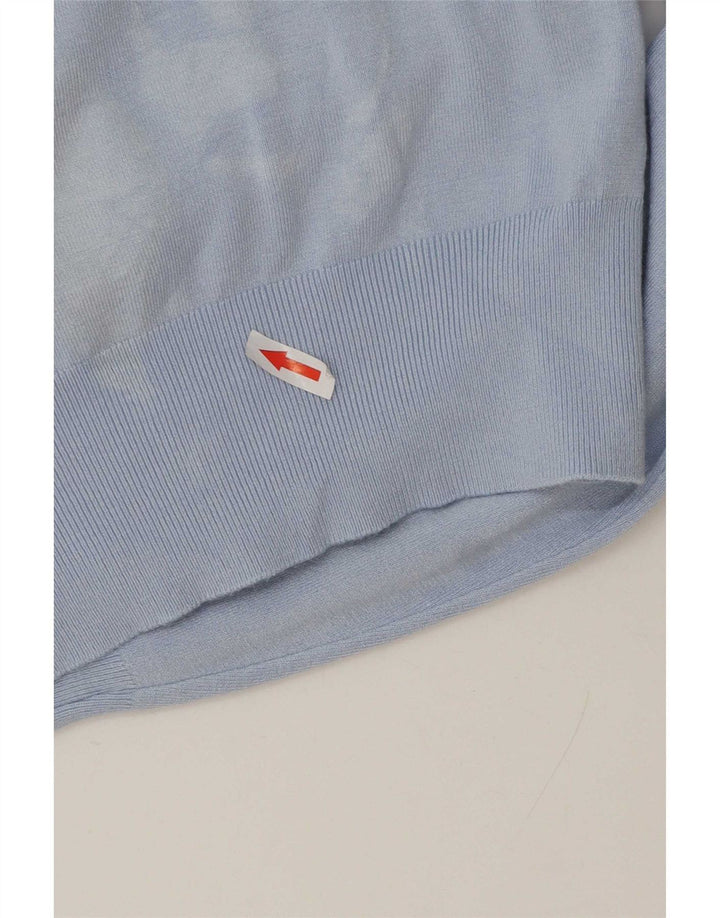 Zara Dame Boat Neck Jumper Sweater UK 16 Large Blue