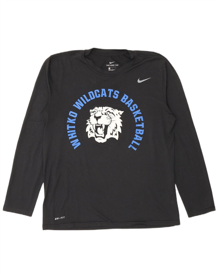Nike Herre Wildcats Grafisk Top Langærmet Stor Sort Polyester