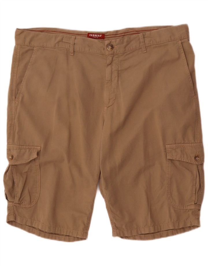 Carrera Herre Cargo Shorts IT 52 XL W36 Beige Bomuld