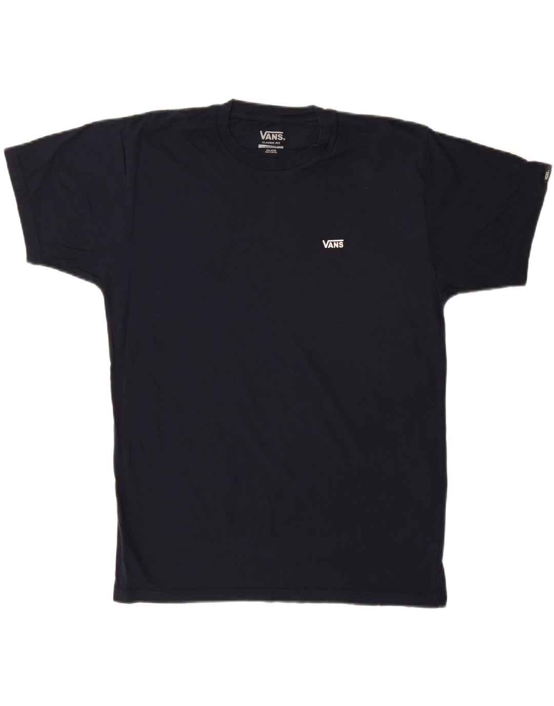 Vans Herre Classic Fit T-Shirt Top Medium Marineblå Bomuld