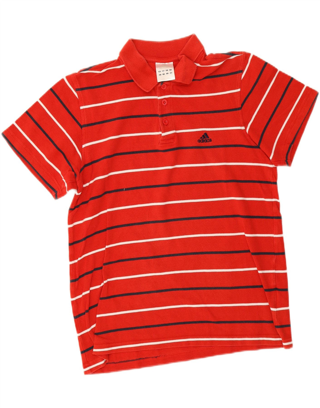 Adidas herre poloshirt Medium rødstribet bomuld