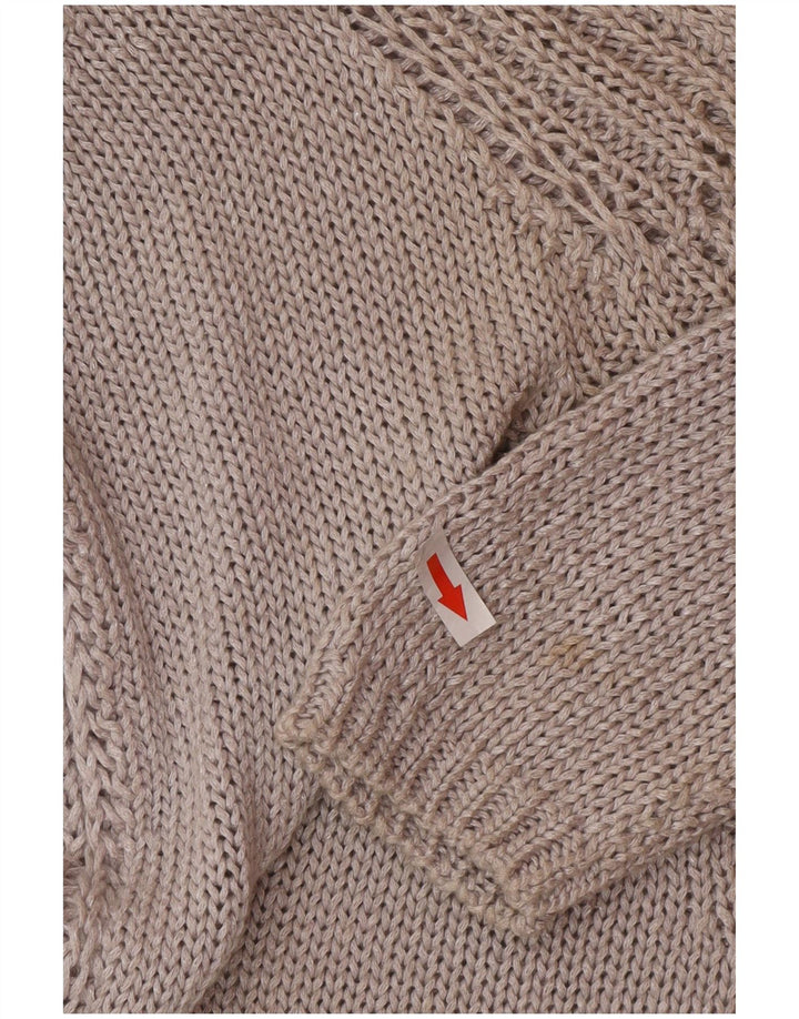 Zara Dame V-hals sweater UK 14 Medium Grå