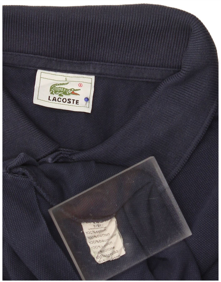 LACOSTE Poloskjorte til mænd str. 5 Large Marineblå bomuld